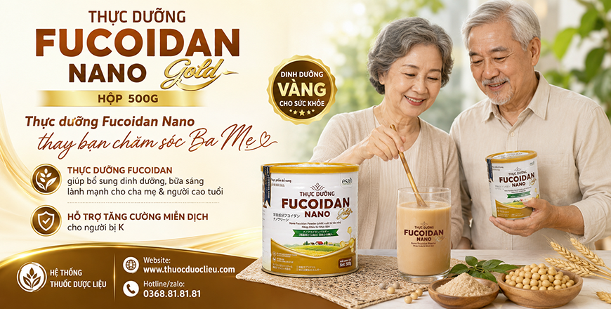 Thực dưỡng Fucoidan Nano Gold Hộp 500g
