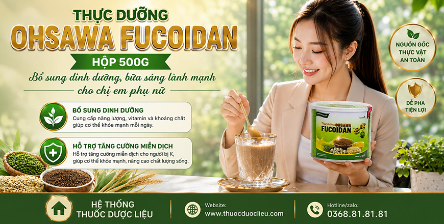 Thực dưỡng Ohsawa Fucoidan - Bữa sáng lành mạnh cho chị em phụ nữ