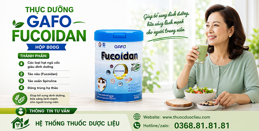 Thực Dưỡng Miễn Dịch Gafo Fucoidan Hộp 800g